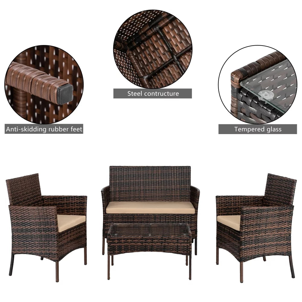 3 Piece Wicker Bistro Set H68776