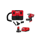 12-Volt Cordless Wet/Dry Vacuum and Impact Driver with Battery and Charger Q717428