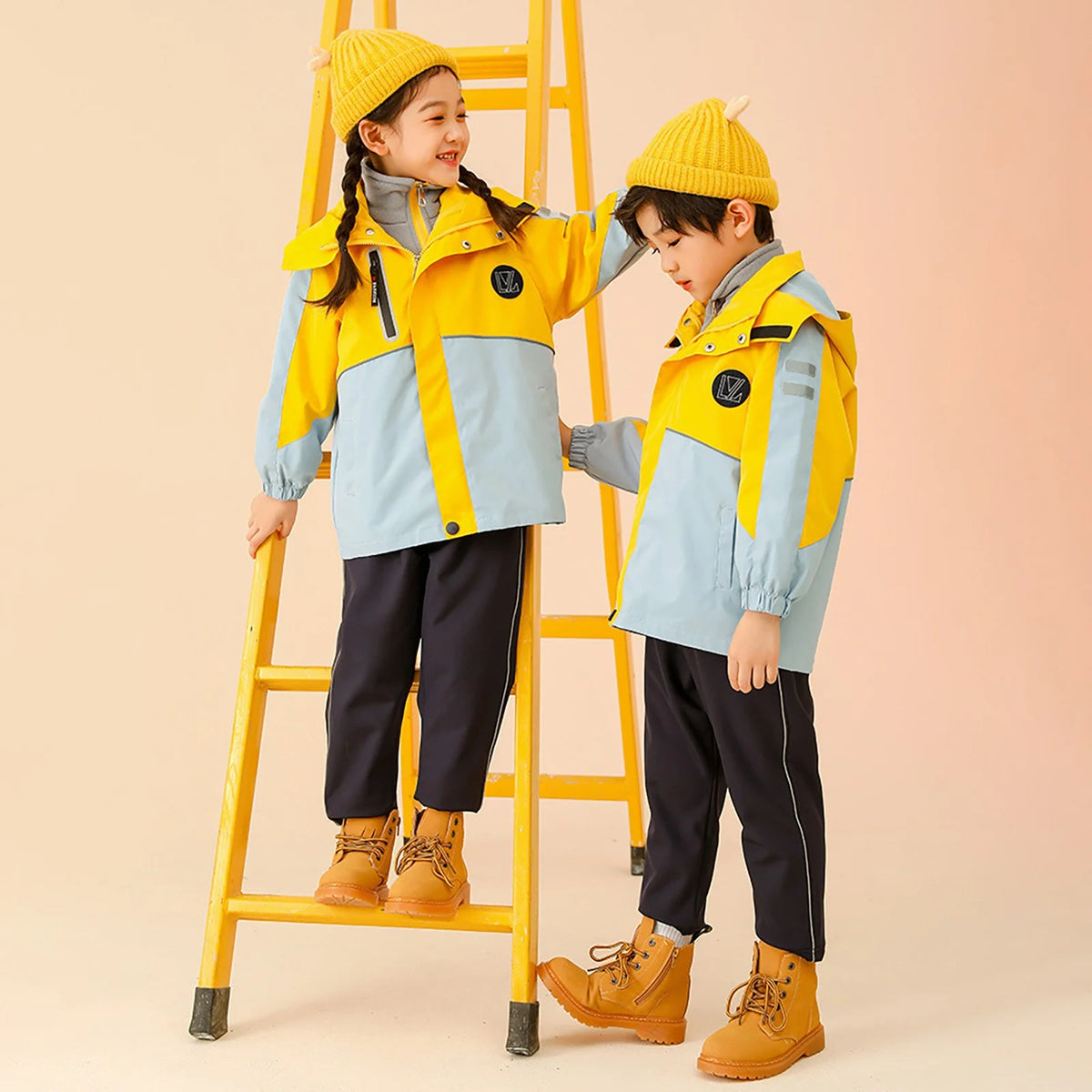 Winter Ski Jacket Two Piece Set for Boys and Girls R63471