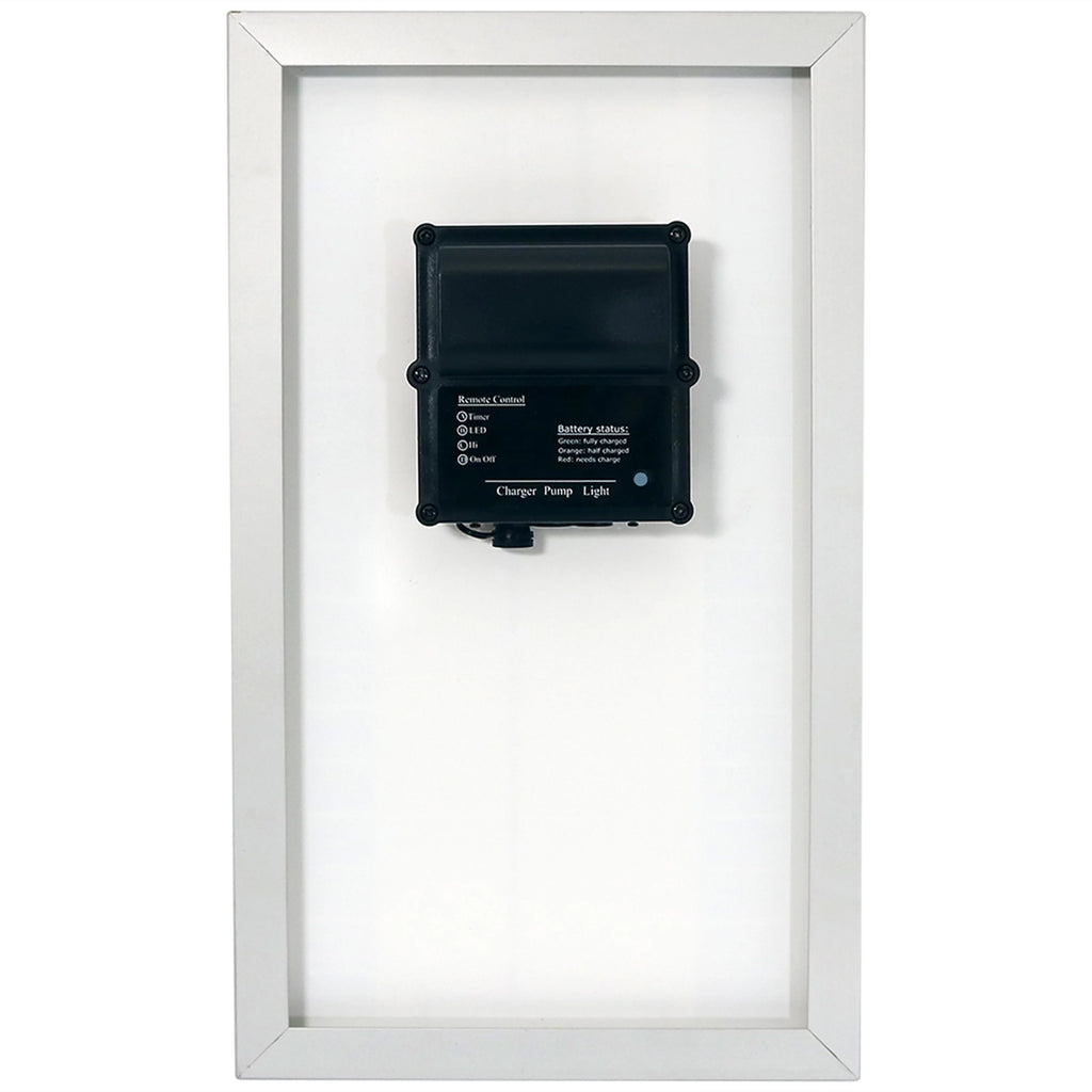 Solar Pump and Panel with Battery, Remote Control & Light U32469