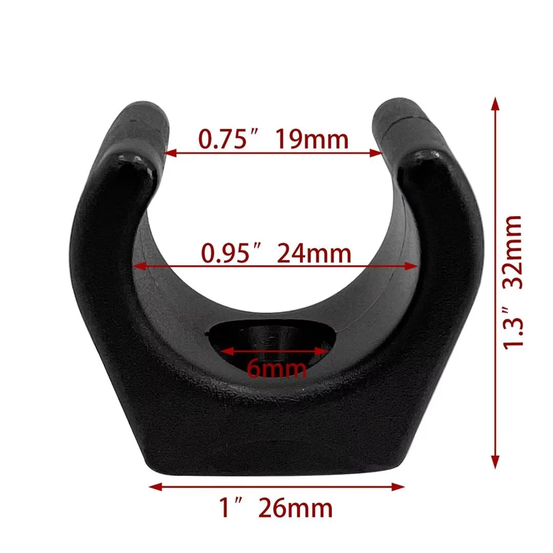 4PCS Nylon U-clamp Water Pipe Clip Holder U725