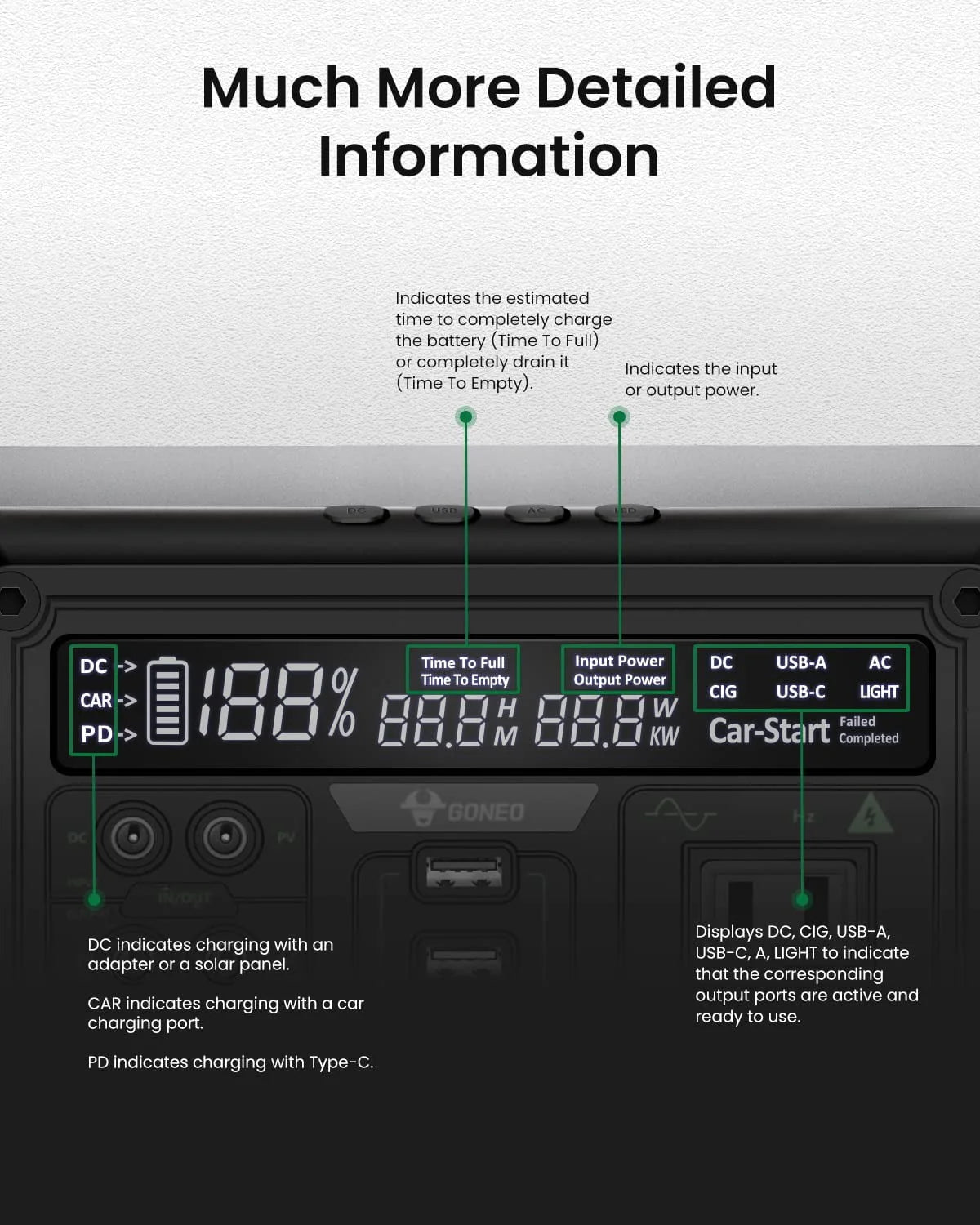Portable Power Station 607Wh 600W AC Outlet K91391