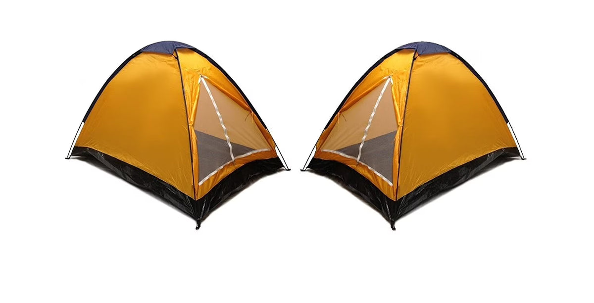 2 Person Dome Camping Tent 7x5' Orange R820
