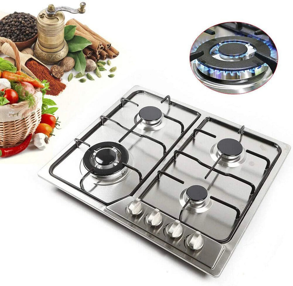 23" Stainless Steel 4 Burner Gas Cooktop S563