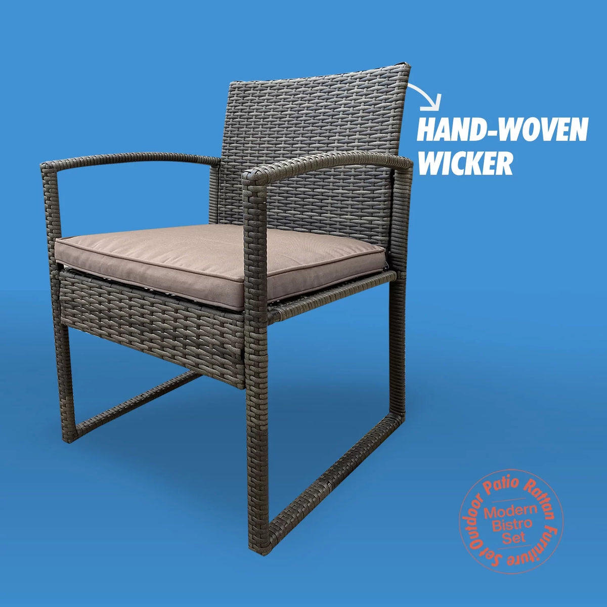 3-Piece Rattan Outdoor Coffee Table Set Y173396