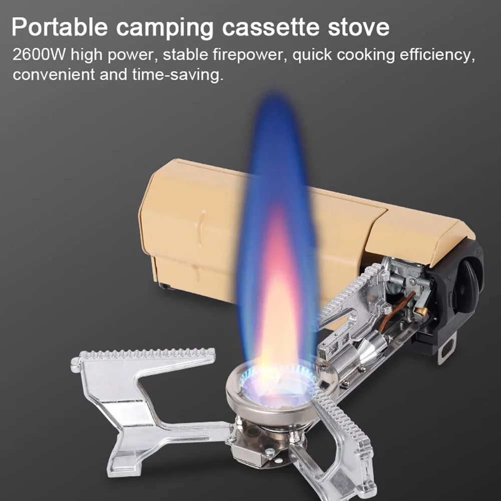 Portable Butane Camping Stove 2600W with Carrying Bag U8967