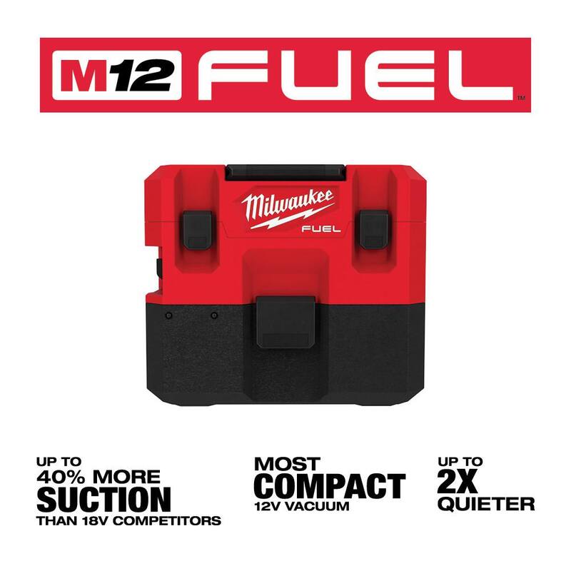 12-Volt Cordless Wet/Dry Vacuum and Impact Driver with Battery and Charger Q717428
