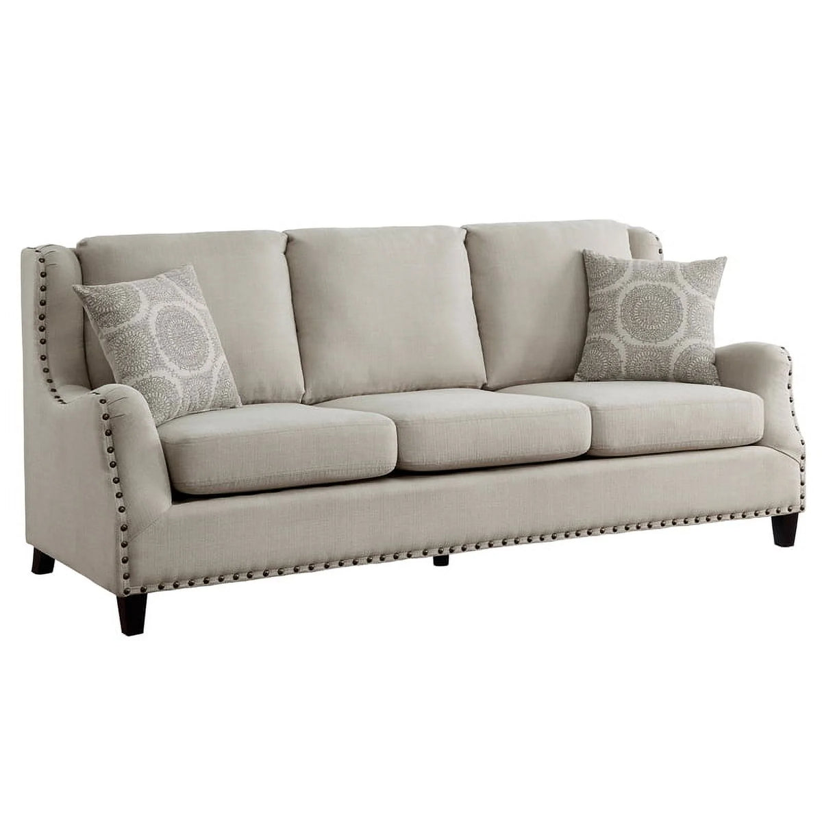 Beige 2-Piece Upholstered Sofa Set Z2450
