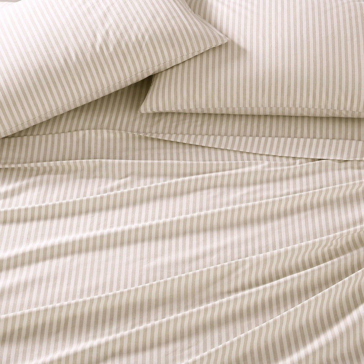 Beige Percale Sheet Set, Twin O8093