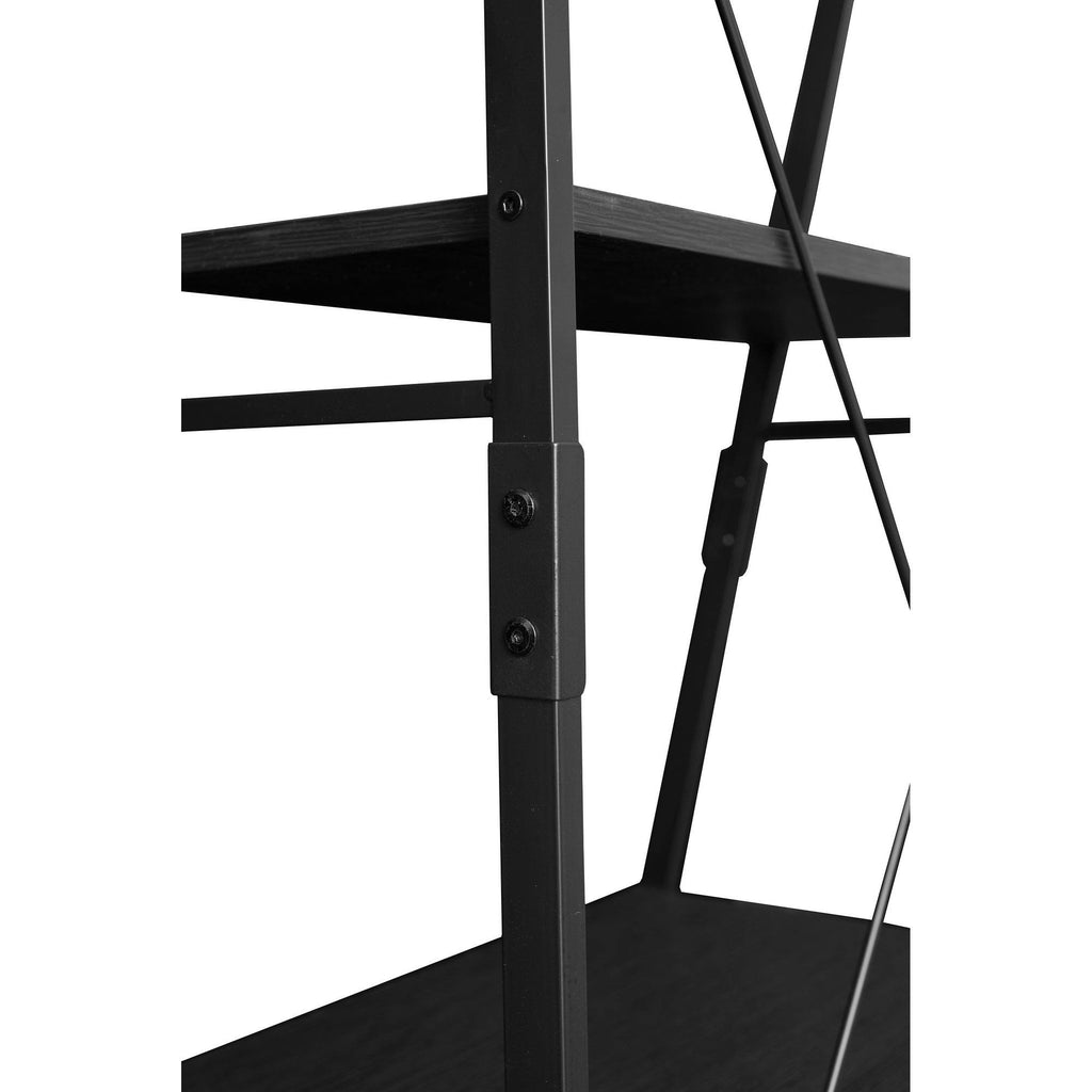 72x22 Ladder Bookcase Black M543