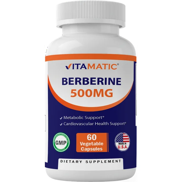 Berberine 500 mg 60 Vegetable Capsules X923555
