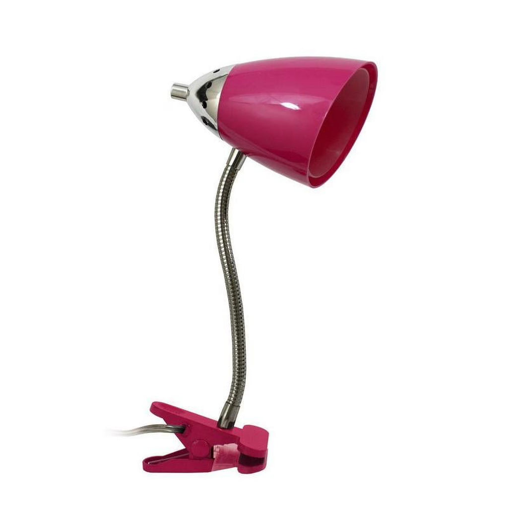 Pink Flexible Gooseneck Clip Desk Lamp K687