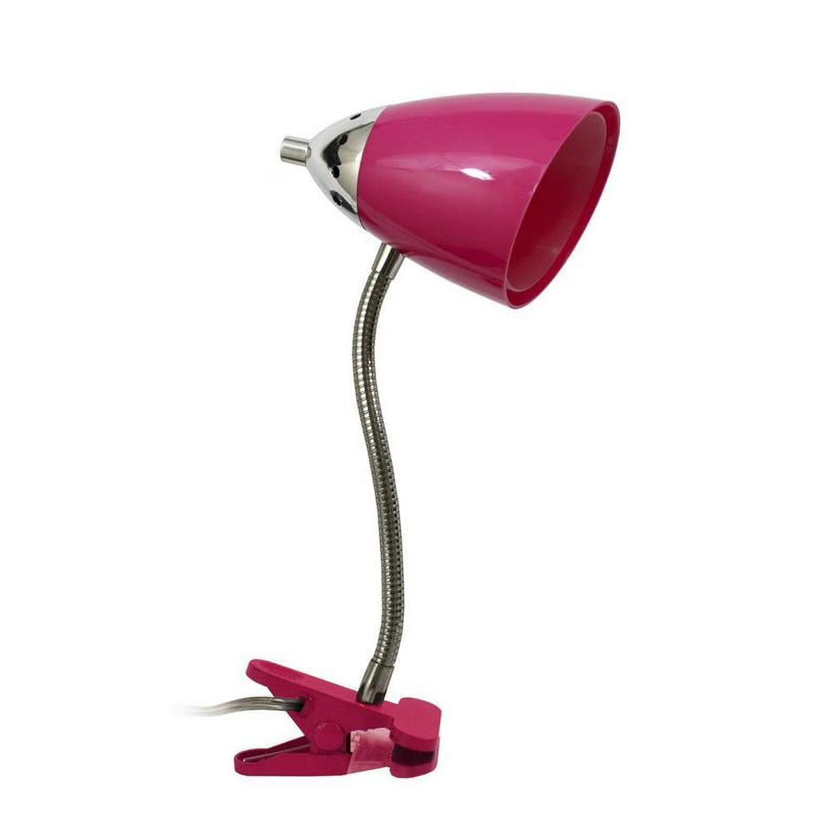 Pink Flexible Gooseneck Clip Desk Lamp K687