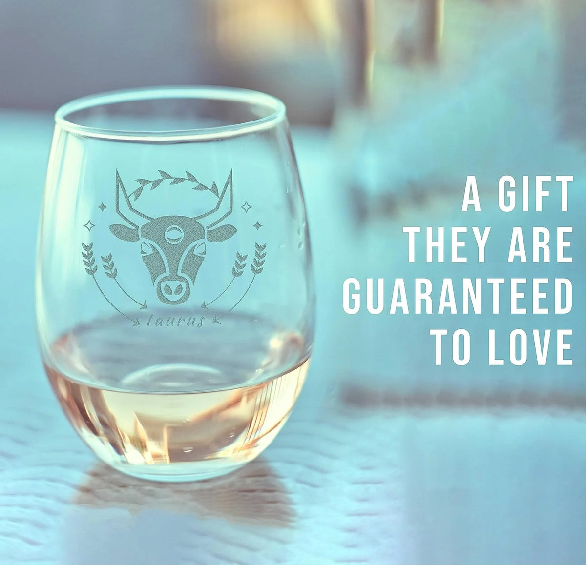 Etched 17Oz Stemless Wine Glass L5046
