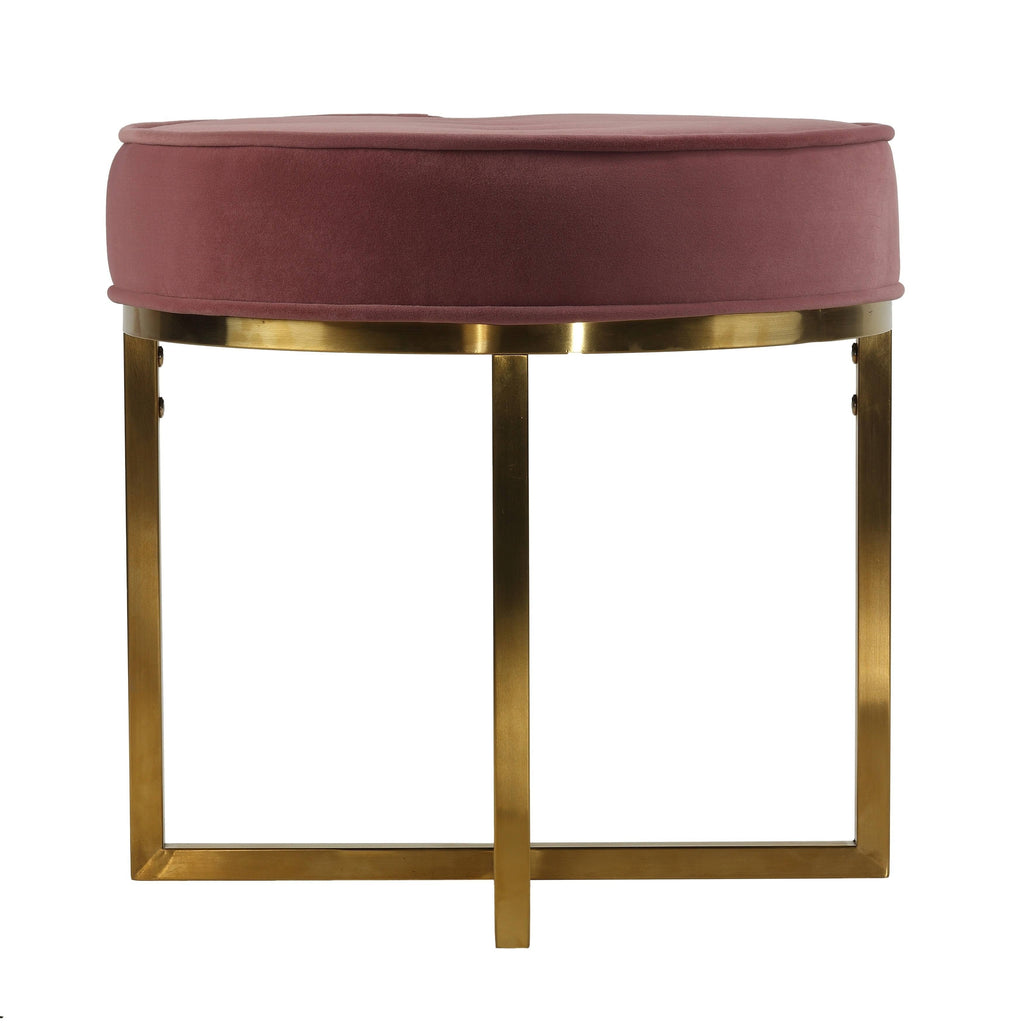 Pink Round Ottoman I669418