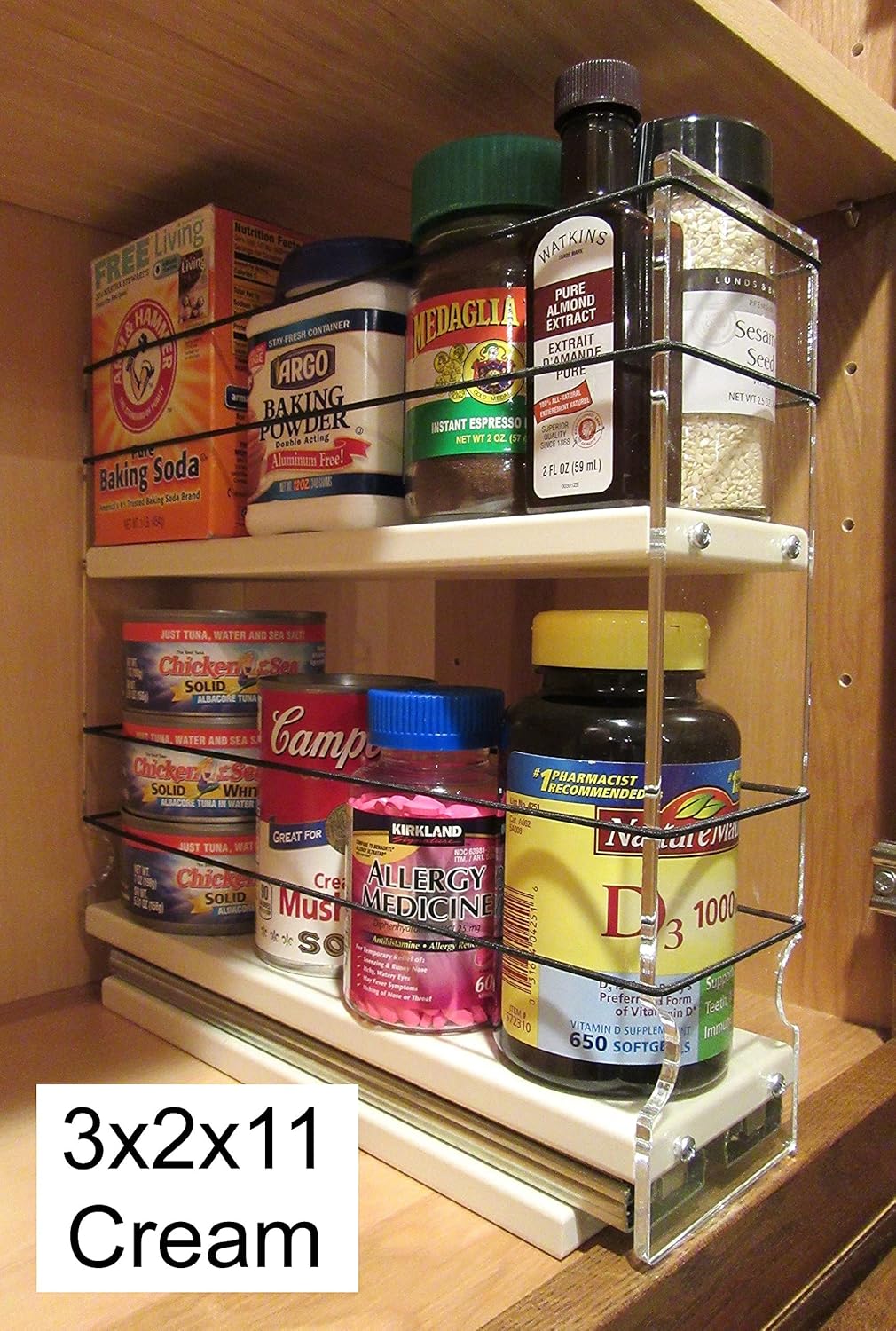 Spice Rack with Large Container Drawer X4990