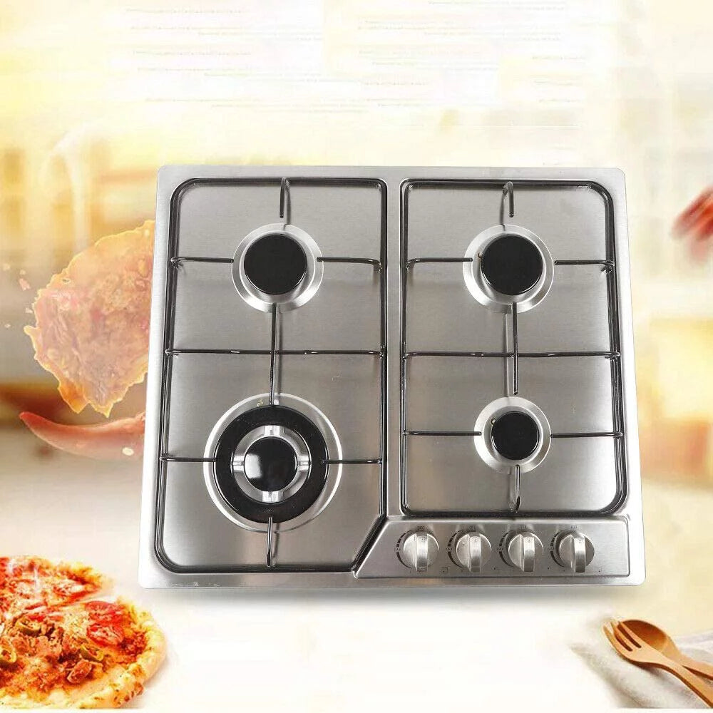 23" Stainless Steel 4 Burner Gas Cooktop S563