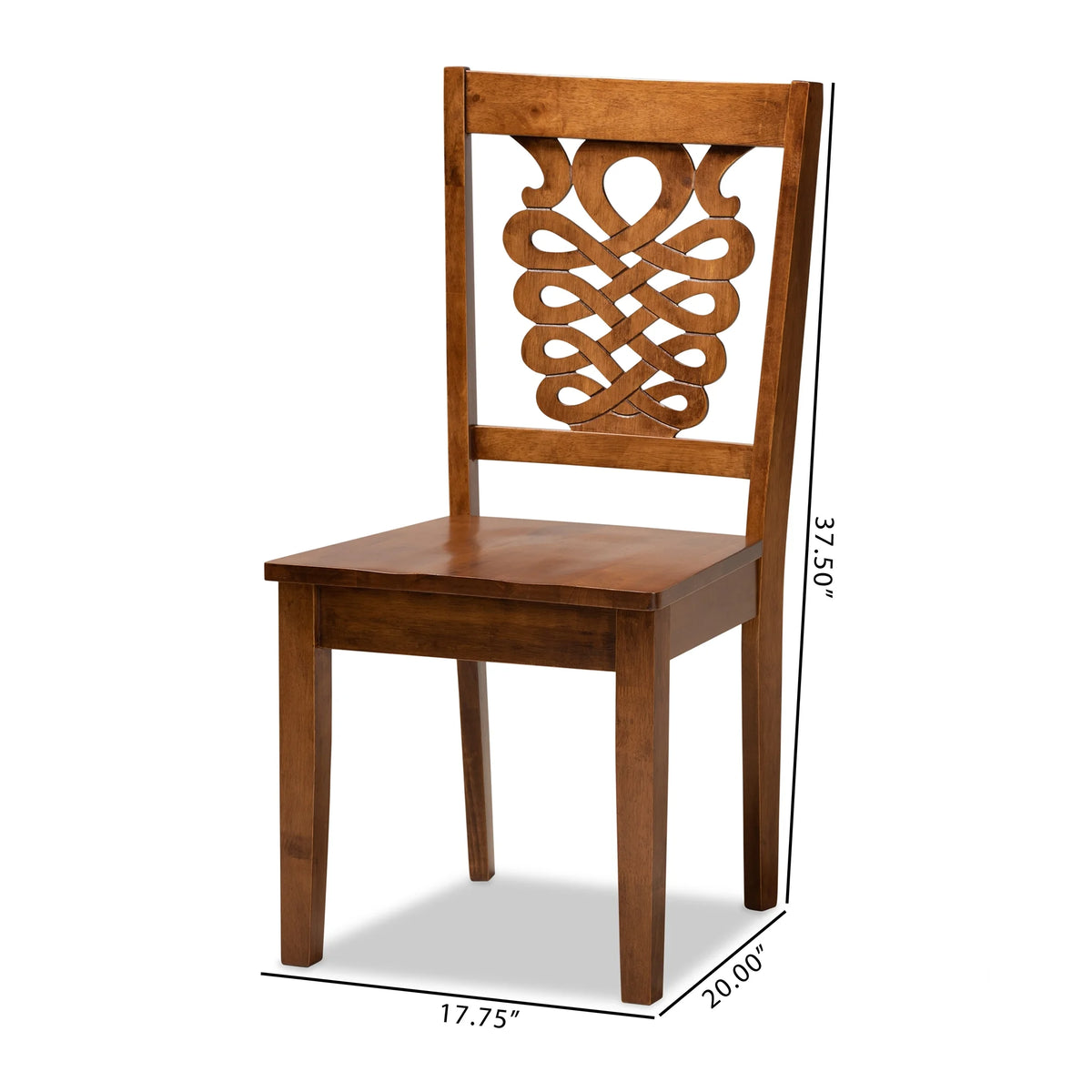 Walnut Brown Dining Chair, Set of 2 K17408